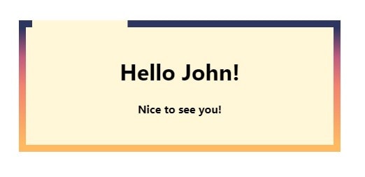 hello john in i18next react