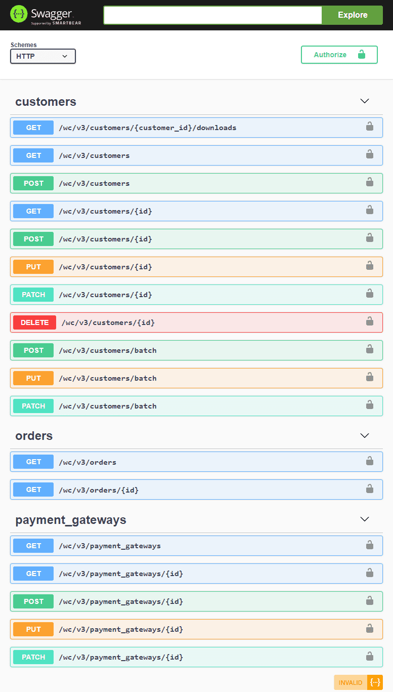 A site with a list of rows that include