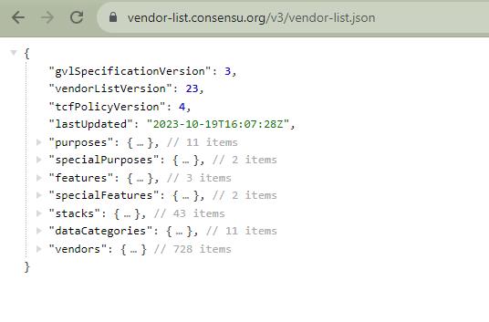 code in a browser window