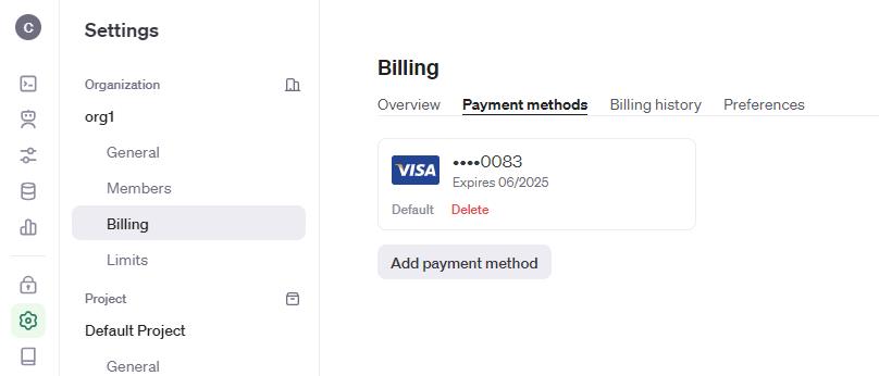 gpt billing screenshot