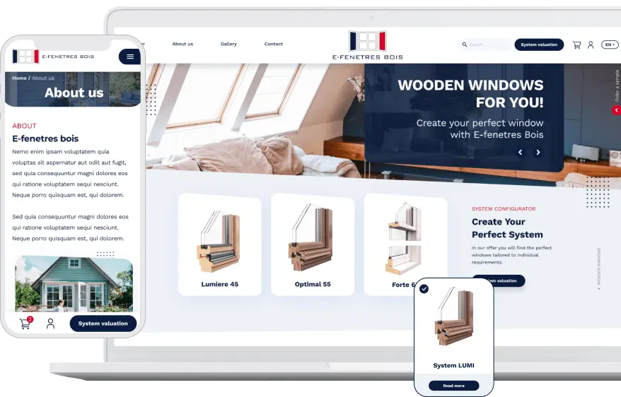 e-fenetres website